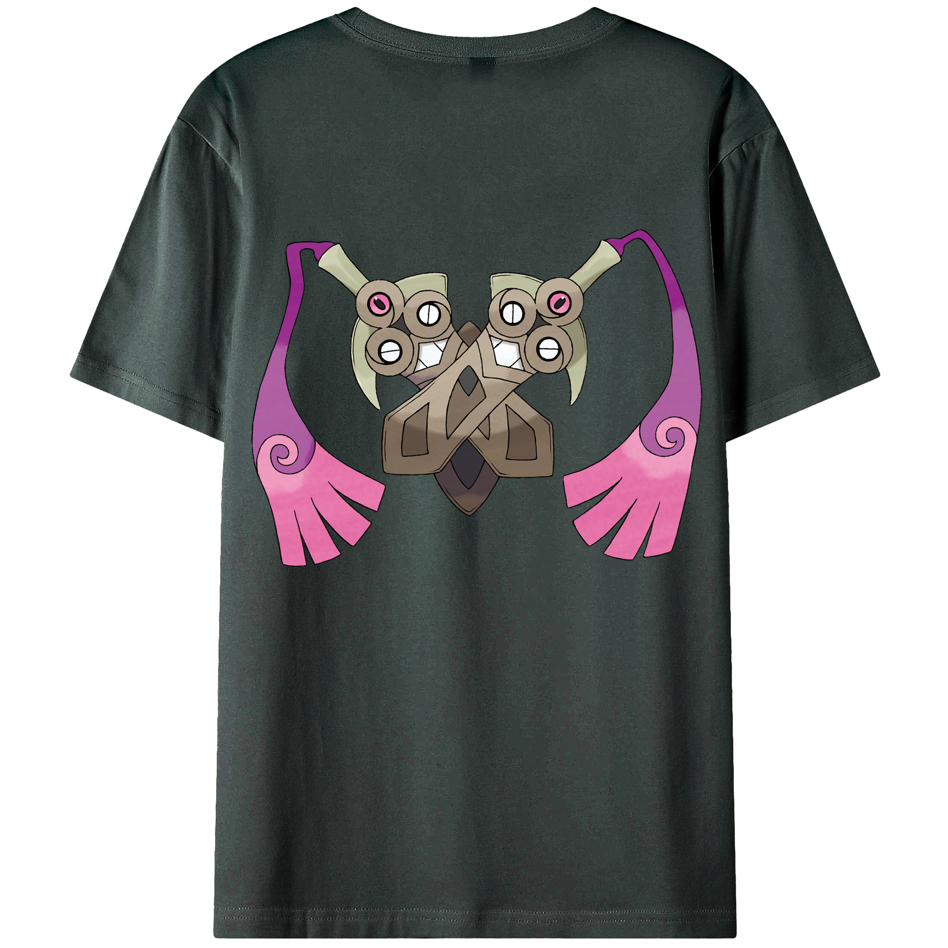 （画像用） ポケットモンスター Pokémon 綿100％ メンズ半袖Tシャツ（バックプリント） 通気性